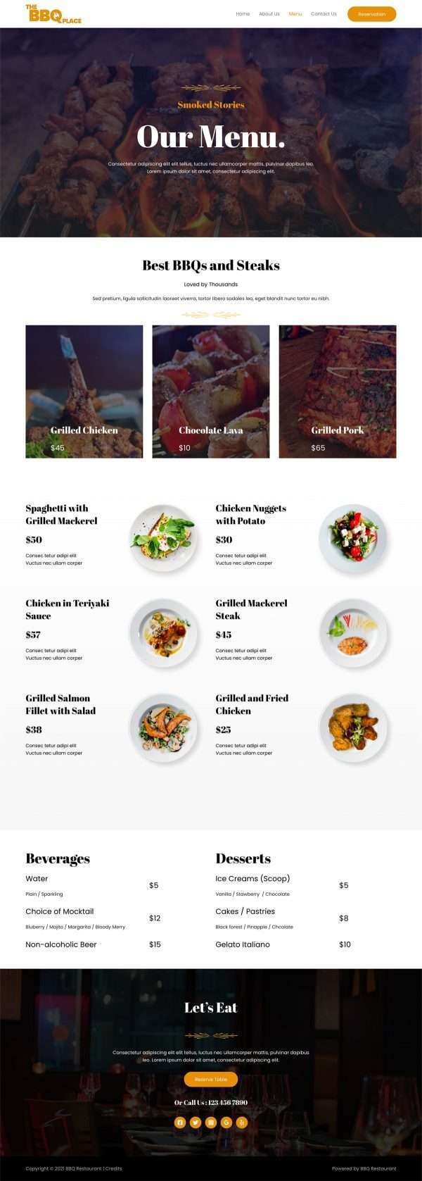 Sauce Restaurant Website - Image 4