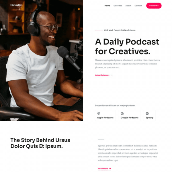 Ruckus Website for Podcasters