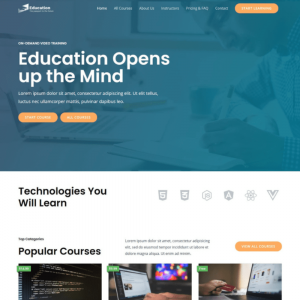 TopKit Website for Online Courses