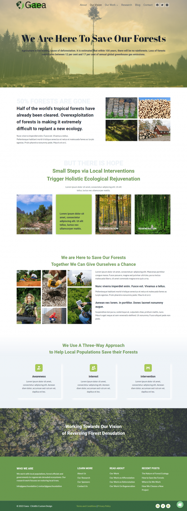 Gaea Climate Change Website Template environment protection